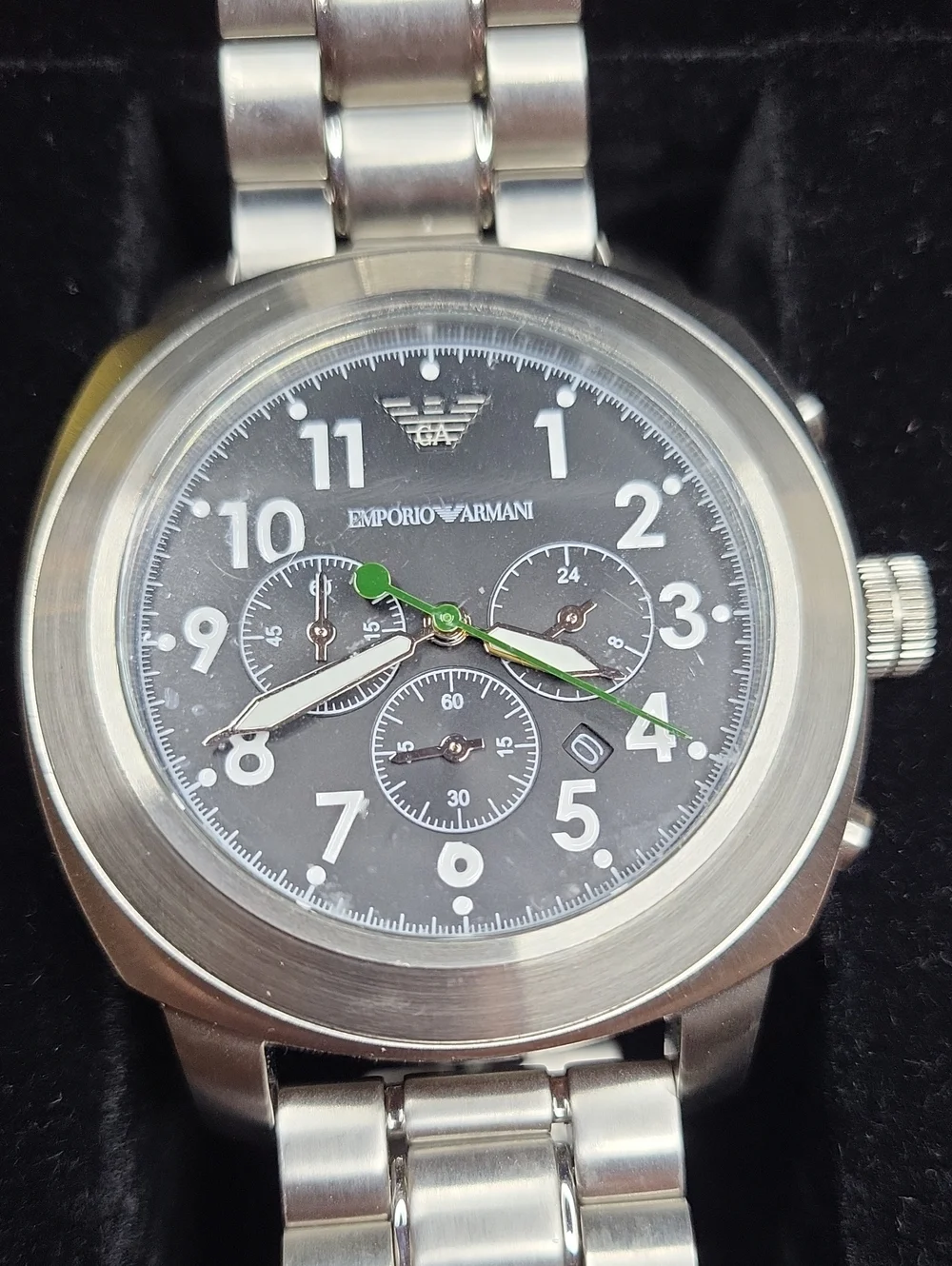 Emporio Armani Men's Stainless Steel Chronograph Watch